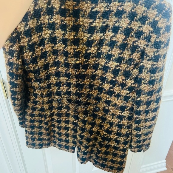 Jones New York Black and Brown Houndstooth Blazer - Picture 6 of 7